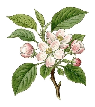 Apple (Malus domestica): plant portrait - Pome fruit, Rose family, full sun