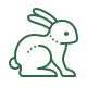 Kaninchen Icon für Tiersicherheitsbewertung
