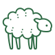 Schaf Icon für Tiersicherheitsbewertung