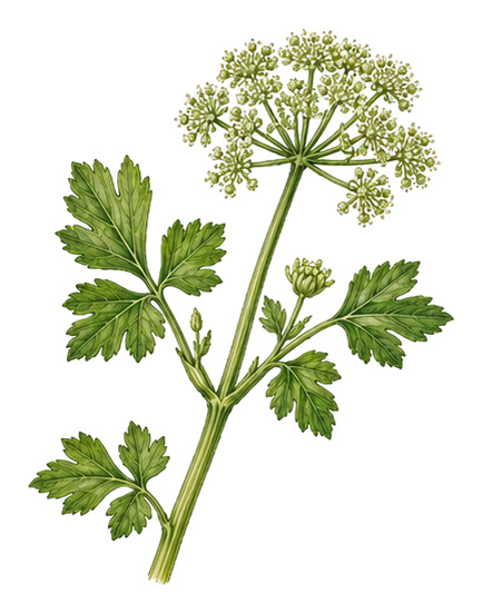 celeriac (Apium graveolens var. rapaceum): whole plant for plant portrait - Root vegetables, Carrot family, Harvest August