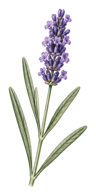 Lavendel (Lavandula): Ganze Pflanze für Pflanzenportrait - Kräuter, Lippenblütler, Ernten Juni - August