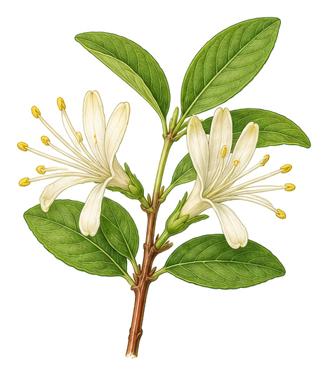 Honeyberry (Lonicera caerulea): whole plant for plant portrait - Berries, Honeysuckle family, Harvest May - June