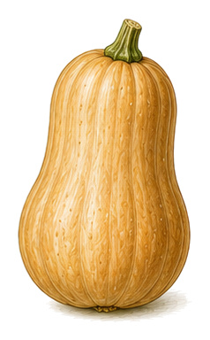 Musk squash (Cucurbita moschata): plant portrait - Cucurbits, Gourds, Harvest September - November