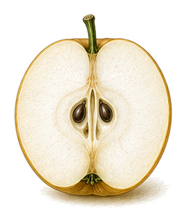 Nashi (Pyrus pyrifolia): Pflanzenportrait - Obst, Rosengewächse, Ernten August - Oktober