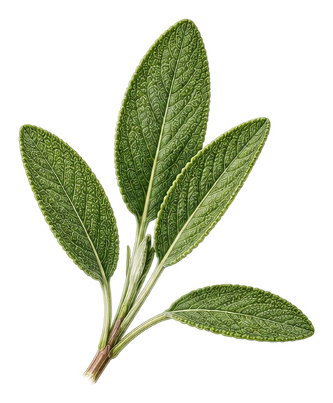 Echter Salbei (Salvia officinalis): Ganze Pflanze für Pflanzenportrait - Kräuter, Lippenblütler, Ernten Mai - Oktober