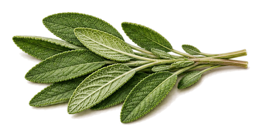 Echter Salbei (Salvia officinalis): Ganze Pflanze für Pflanzenportrait - Kräuter, Lippenblütler, Ernten Mai - Oktober