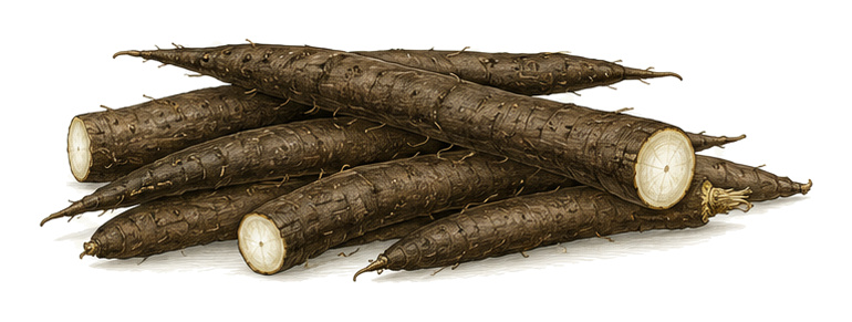 Scorzonera (Scorzonera): whole plant for plant portrait - Root vegetables, Aster family, Full sun to partial shade