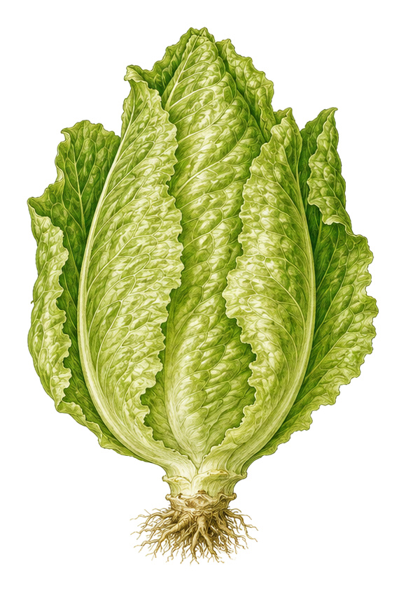 Sugarloaf Chicory (Cichorium intybus var. foliosum): whole plant for plant portrait - Salads, Aster family, Harvest